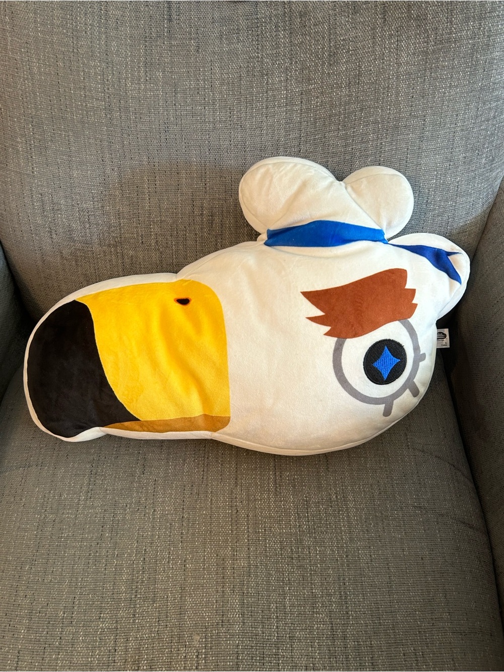 Club Mocchi-Mocchi Animal Crossing Gulliver Large Plush, 15 inches.